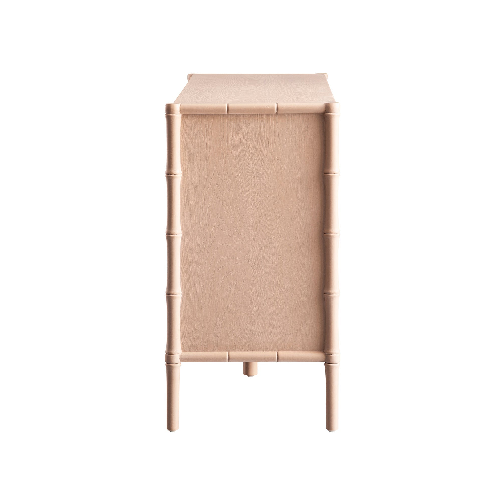 pink bamboo dresser Lacquered 9 drawer faux bamboo dresser poppys line color BM begonia hot pink Poppy's of Macon