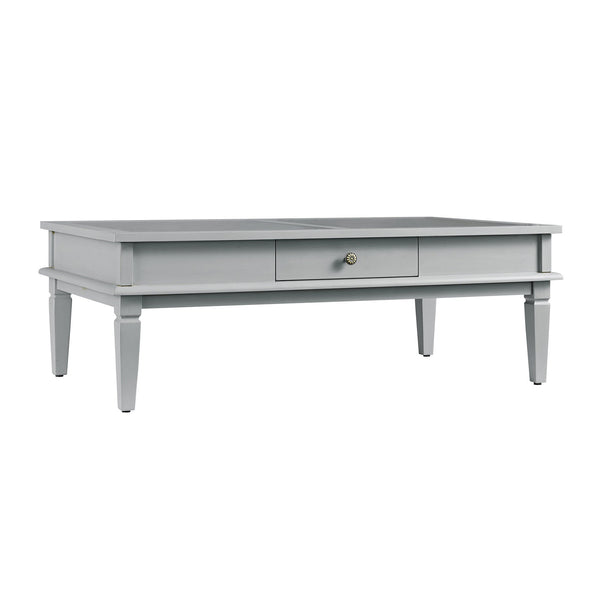 Chantilly Mid Gray Coffee Table with Drawers