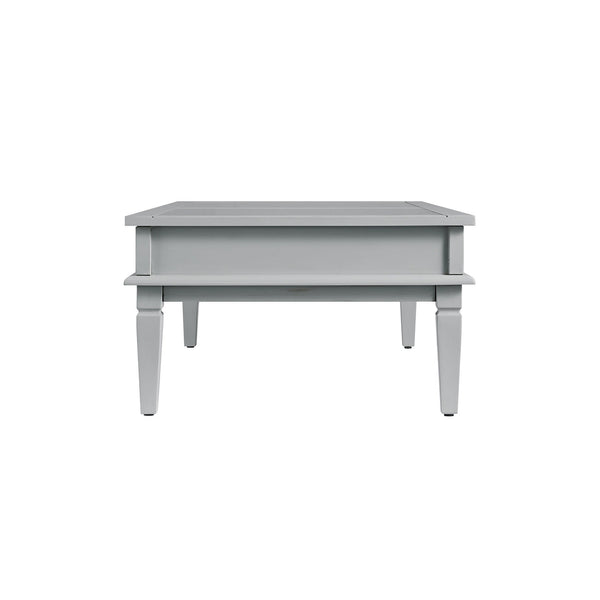 Chantilly Mid Gray Coffee Table with Drawers