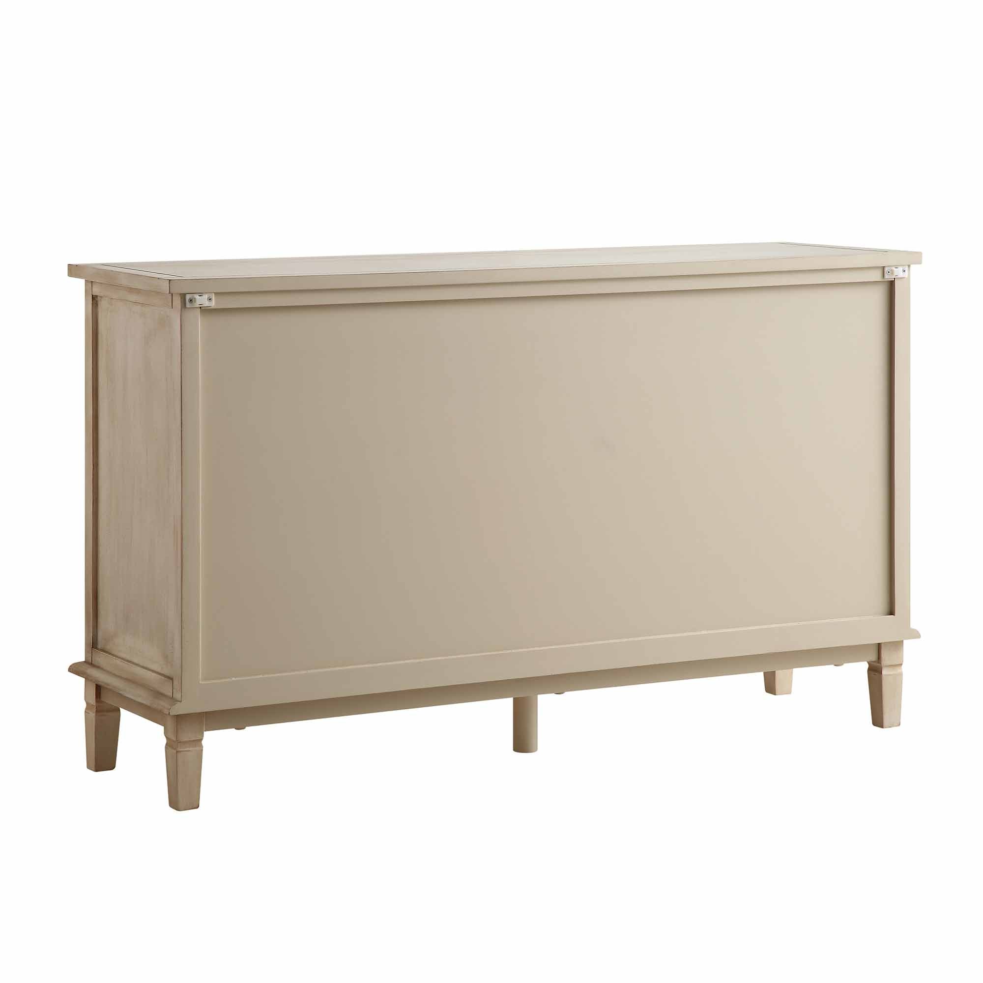 Chantilly Whitewashed Carved Large Sideboard - Main Image