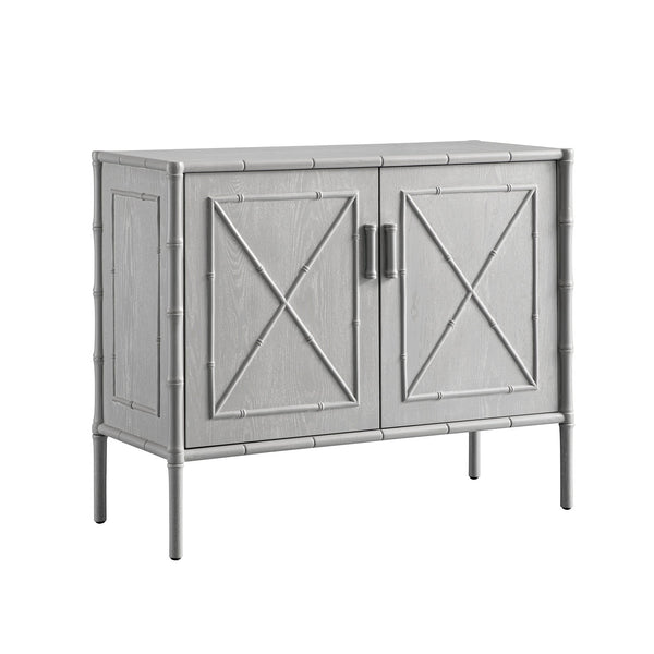Elstowe Faux Bamboo Small Sideboard, Warm Gray