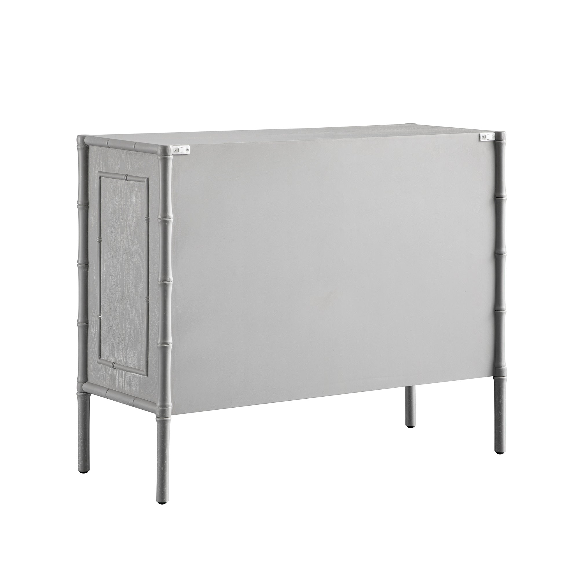 Elstowe Faux Bamboo Small Sideboard, Warm Gray