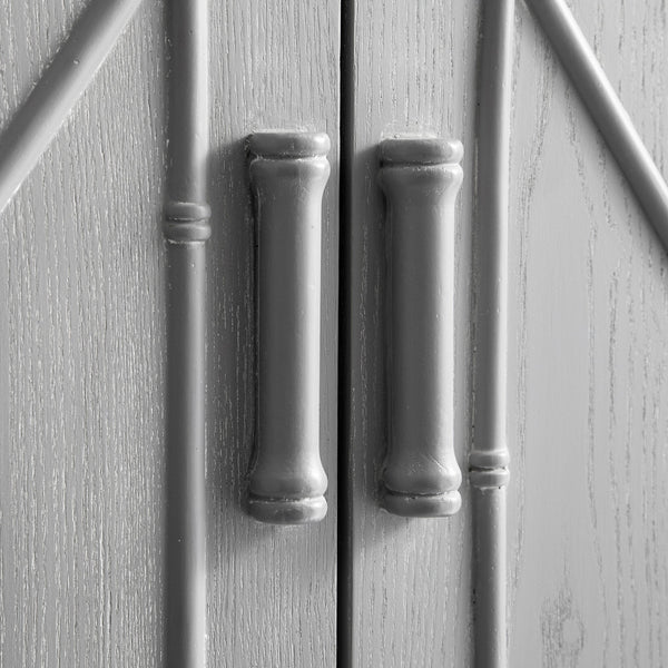 Elstowe Faux Bamboo Small Sideboard, Warm Gray