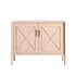 Elstowe Faux Bamboo Small Sideboard, Nude Pink