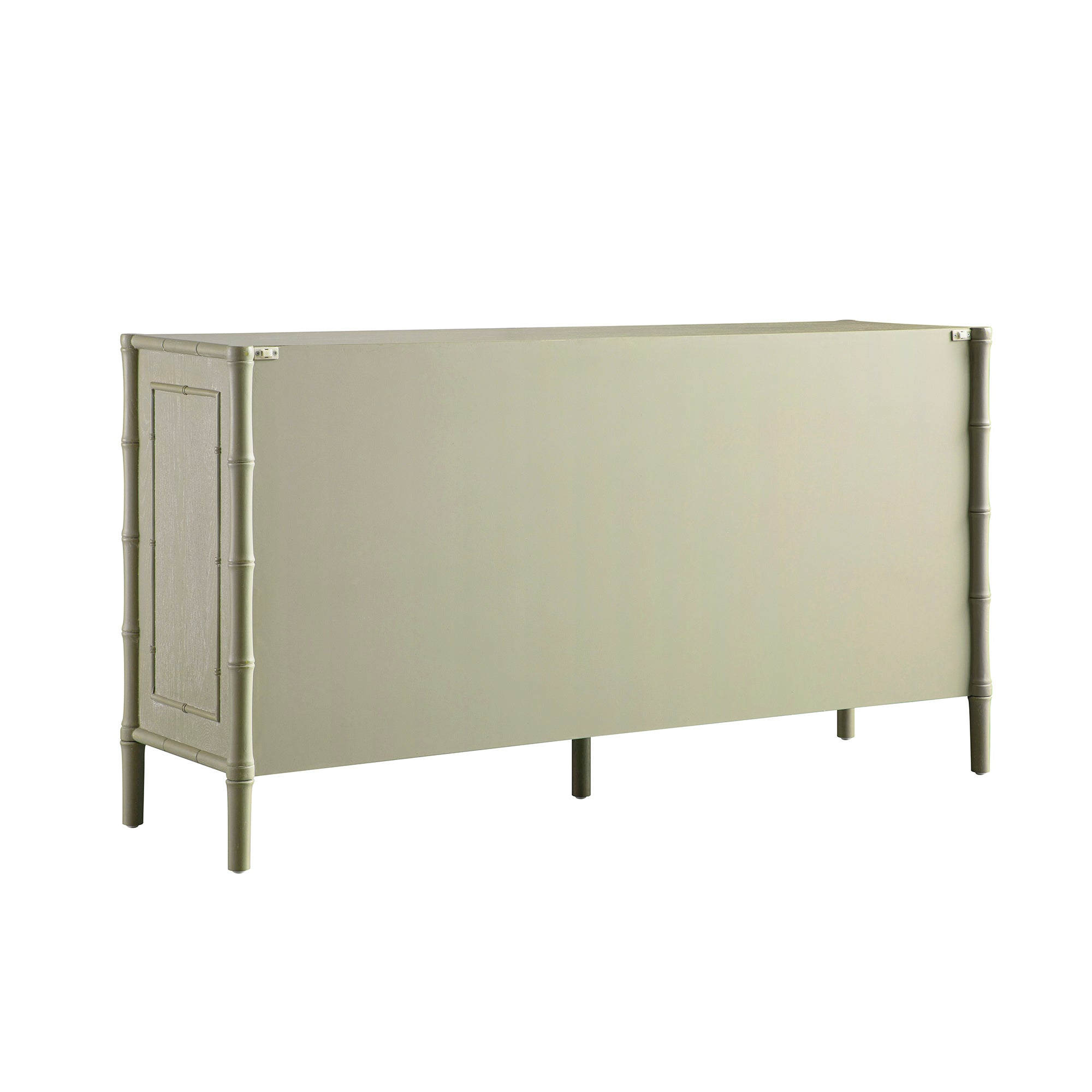 Elstowe Faux Bamboo Large Sideboard, Sage Green