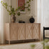 Elstowe Faux Bamboo Large Sideboard, Nude Pink