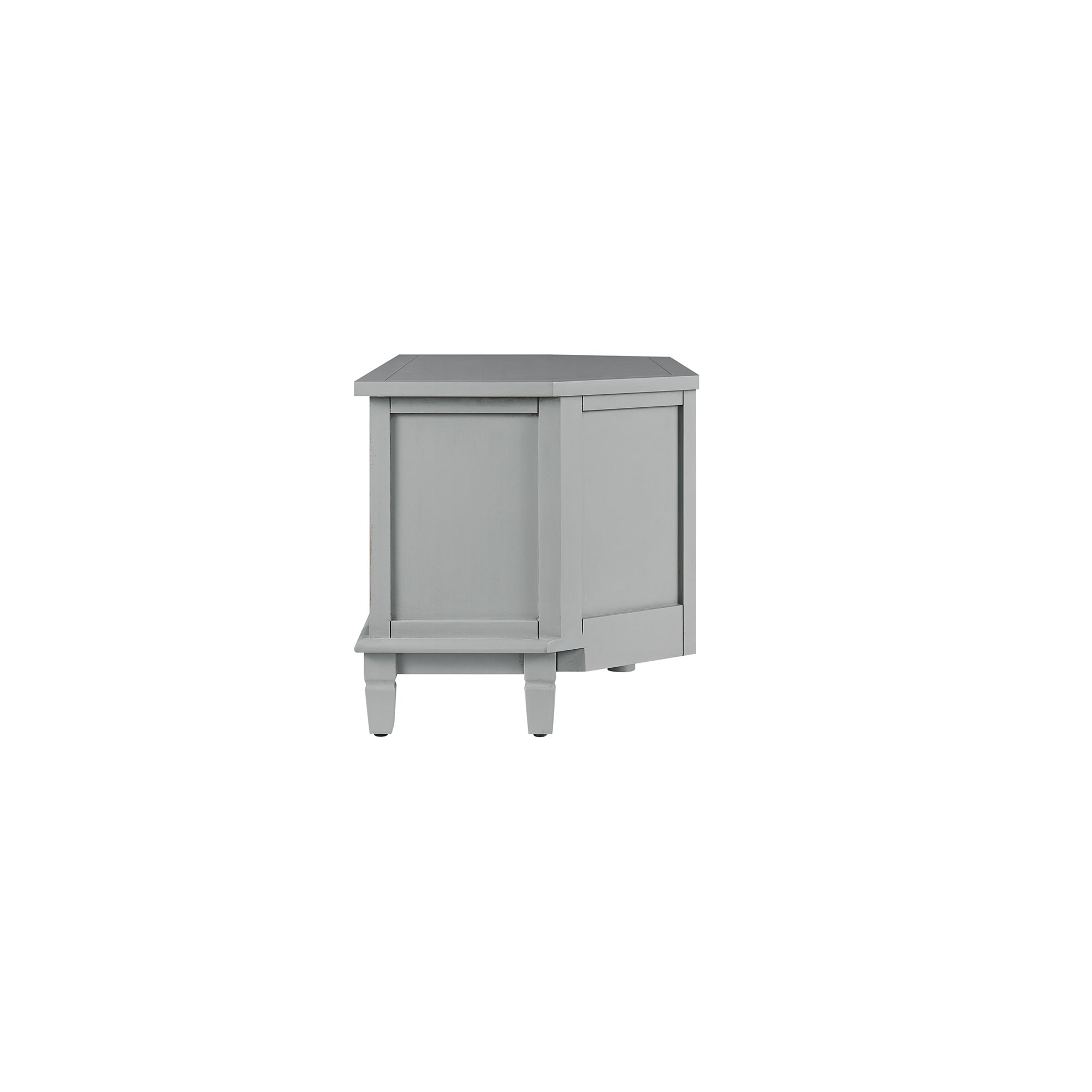 Chantilly Mid Gray Corner TV Stand