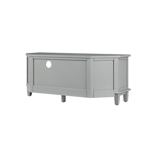 Chantilly Mid Gray Corner TV Stand