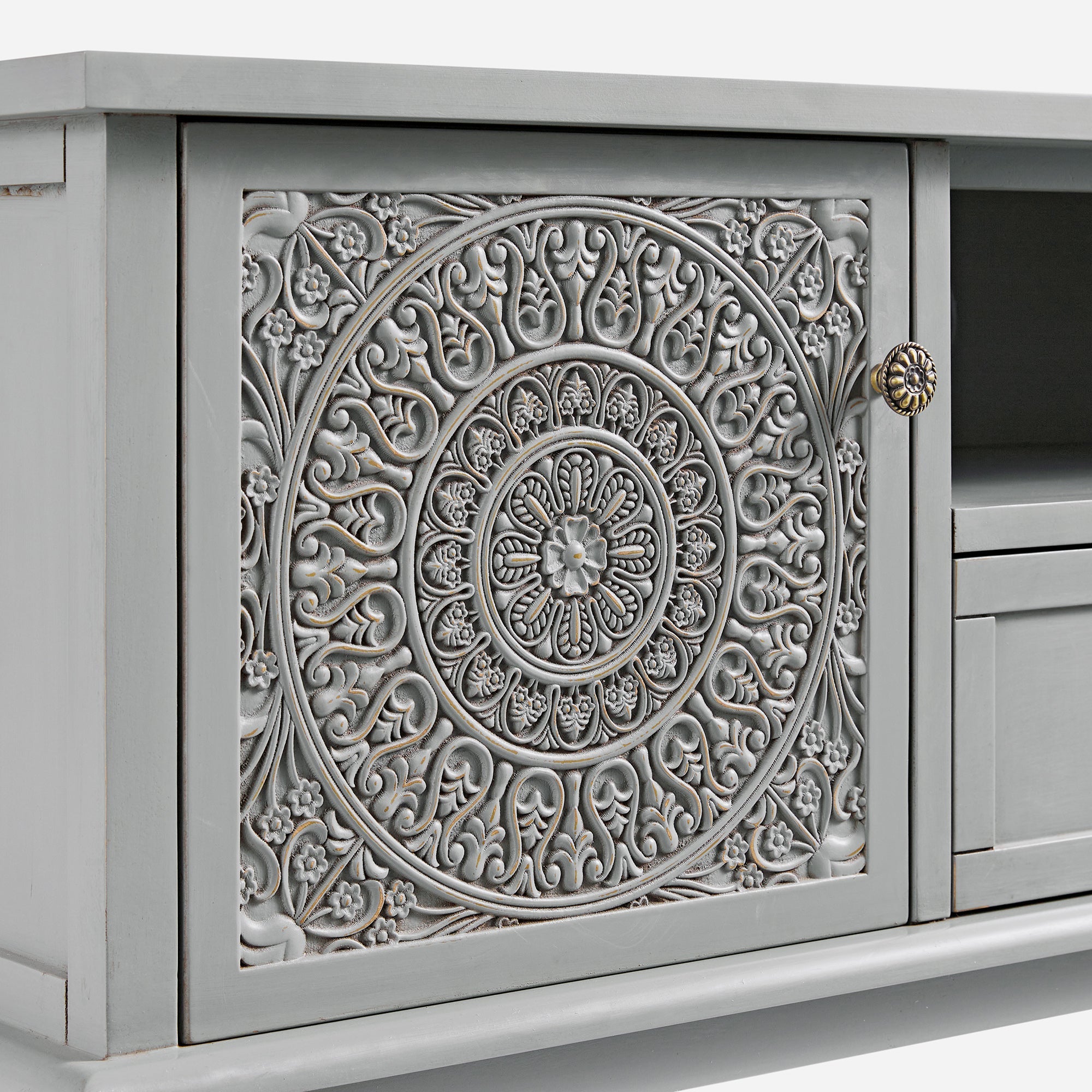 Chantilly Mid Gray 59" Wide TV Stand