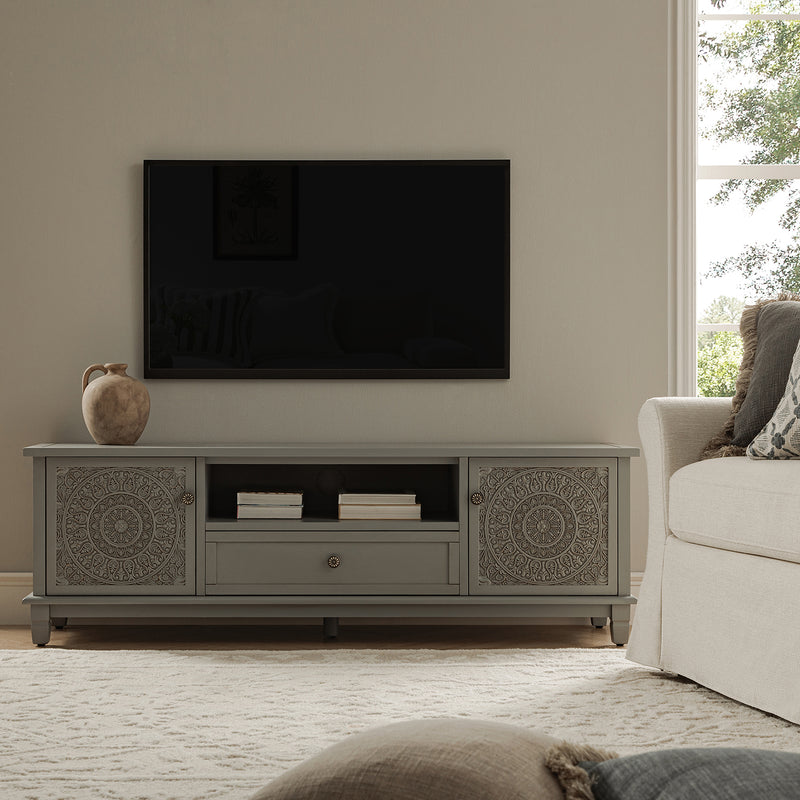 Chantilly Mid Gray 59" Wide TV Stand