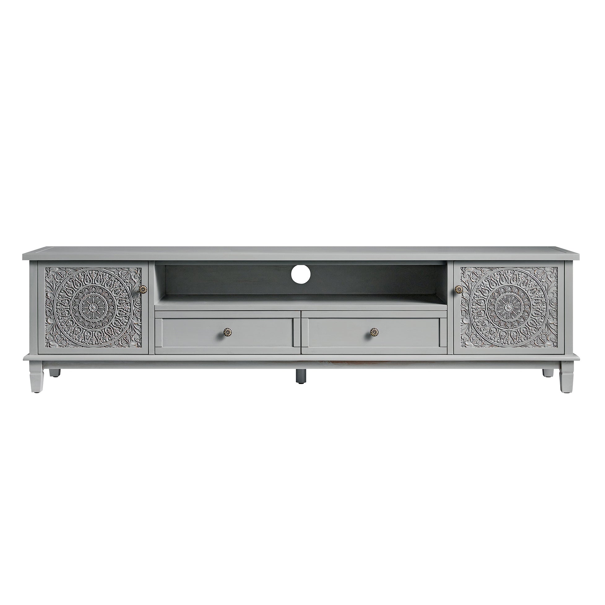 Chantilly Mid Gray 79" Wide TV Stand