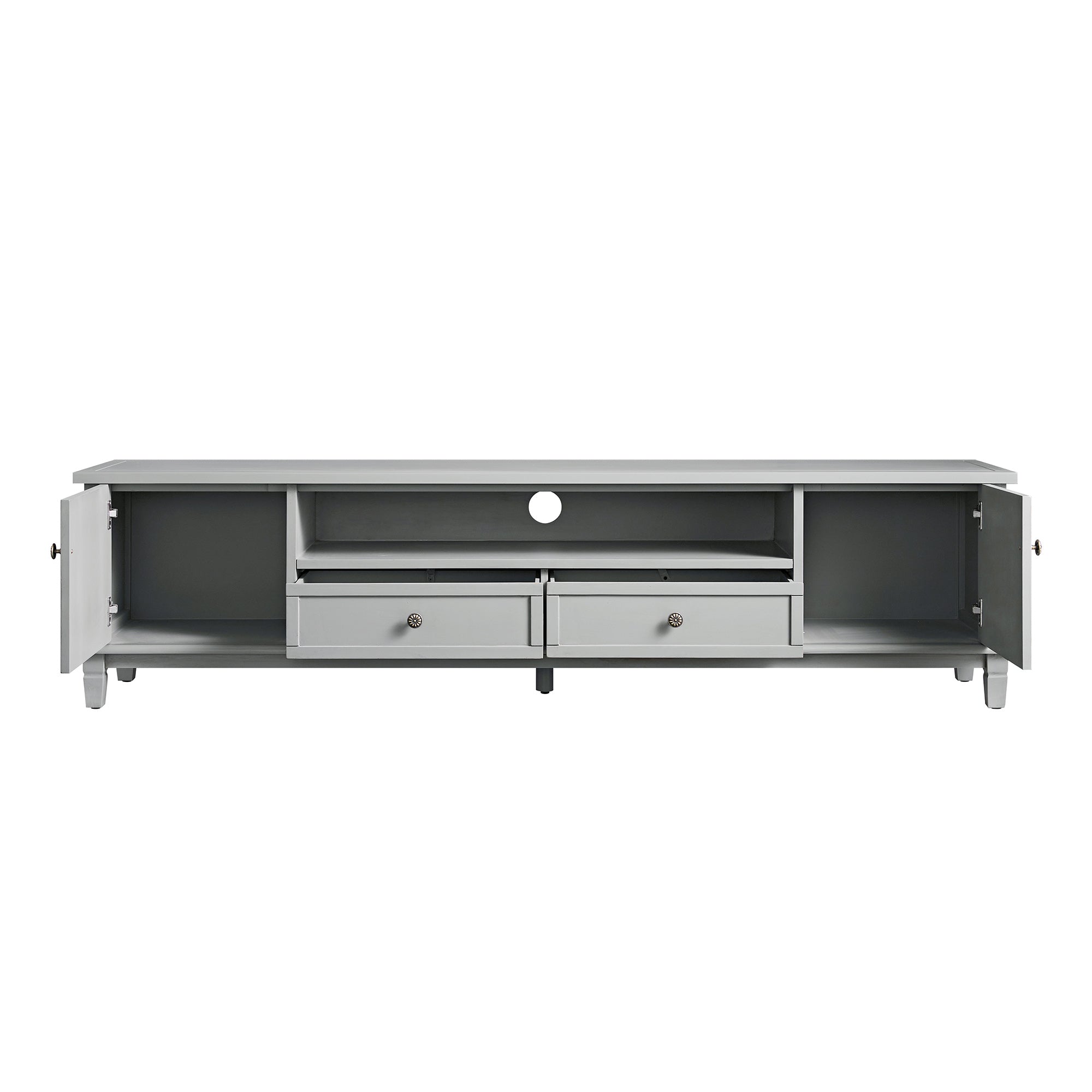 Chantilly Mid Gray 79" Wide TV Stand