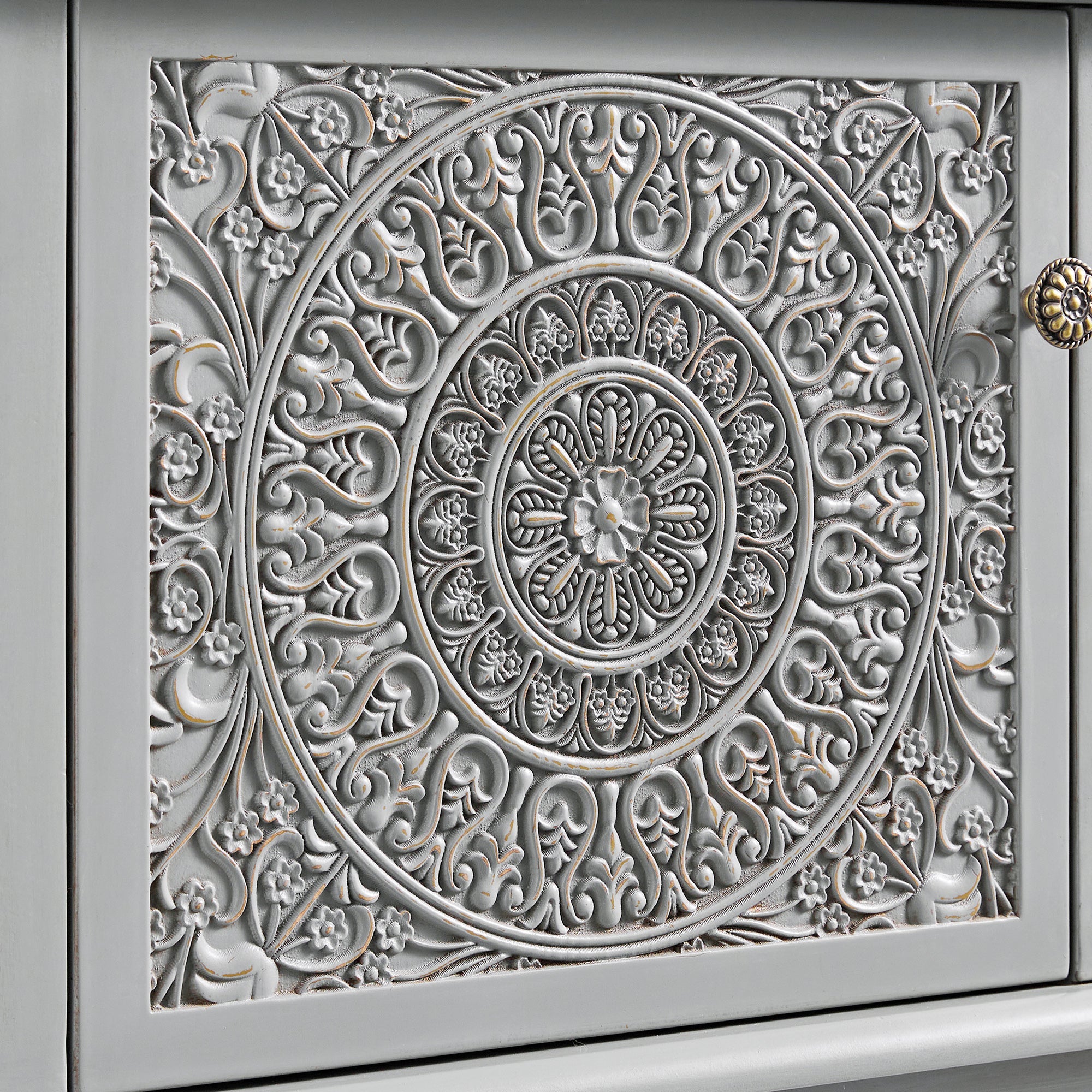 Chantilly Mid Gray 79" Wide TV Stand