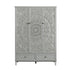 Chantilly Mid Gray Carved Triple Closet