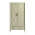 Elstowe Faux Bamboo Double Closet, Sage Green