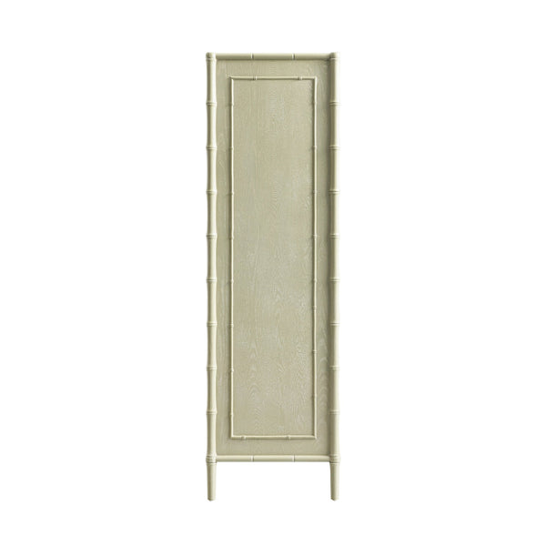 Elstowe Faux Bamboo Double Closet, Sage Green