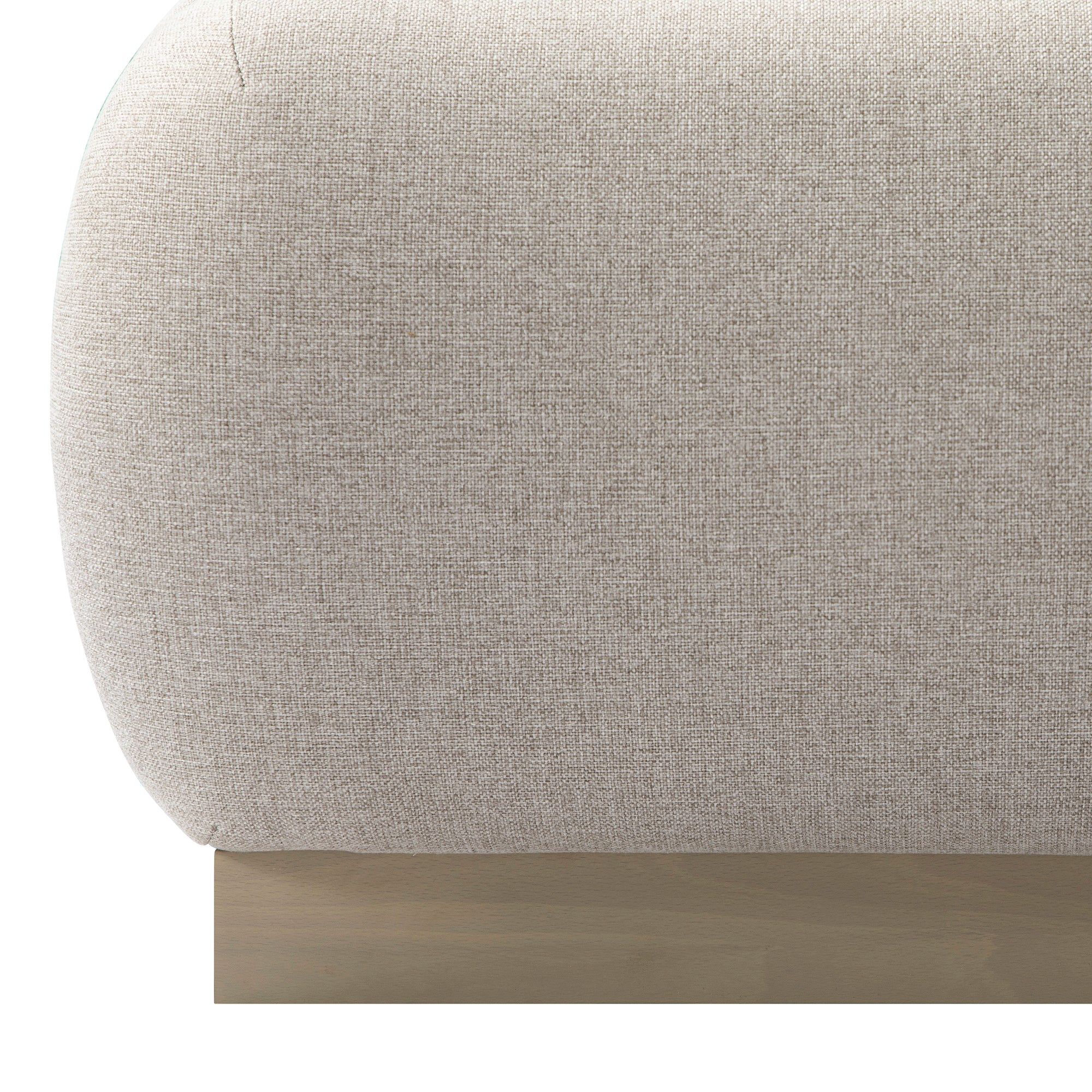 Luella Upholstered Wooden Plinth Base Storage Bed, Sand Fabric