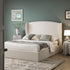 Kimberly Winged Upholstered Storage Bed, Ecru Boucle