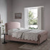 Porchester Ottoman Storage Sleigh Bed, Rosewater Pink Fabric