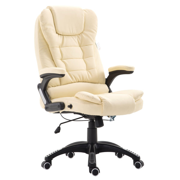 Executive Recline High Back Extra Padded Office Chair, MO17 Cream - daals
