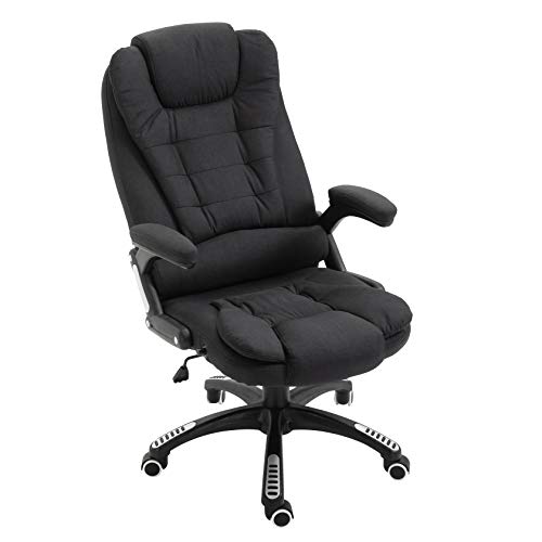 Executive Recline Extra Padded Office Chair Standard, MO17 Black Fabric