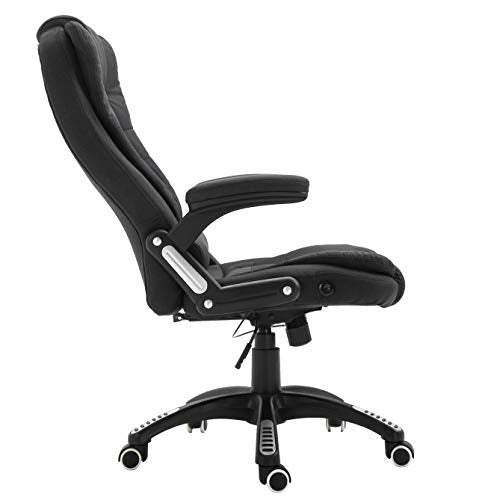 Executive Recline Extra Padded Office Chair Standard, MO17 Black Fabric