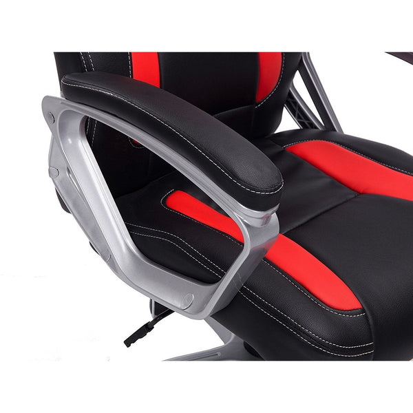 Gaming Chair Racing Sport Style Swivel Office Chair in Black & Red