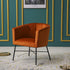 Aurelie Tub Chair in Burnt Orange Velvet