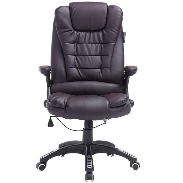 Executive Recline High Back Extra Padded Office Chair, MO17 Brown - daals