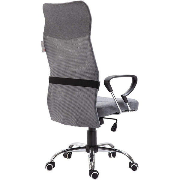 High Back Mesh Fabric Swivel Office Chair, MO57 Grey - daals