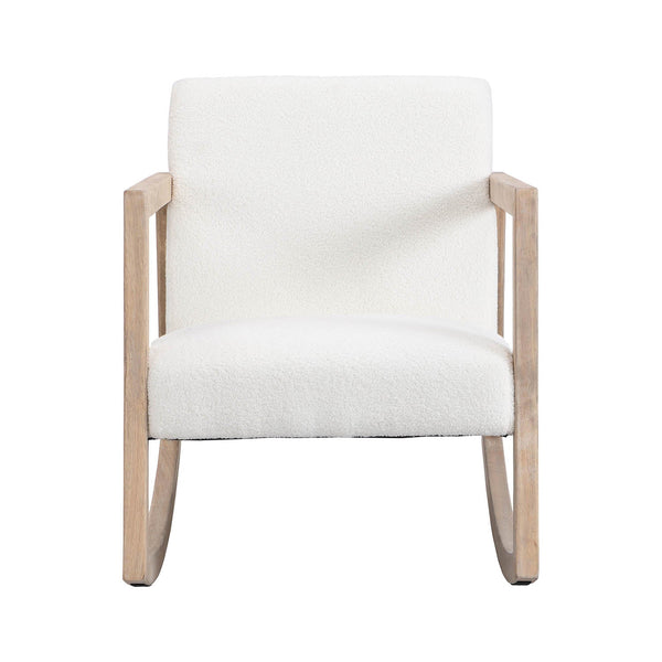 Fyne Ecru Boucle Rocker Armchair