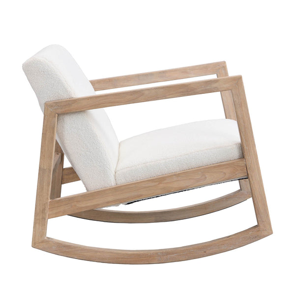 Fyne Ecru Boucle Rocker Armchair