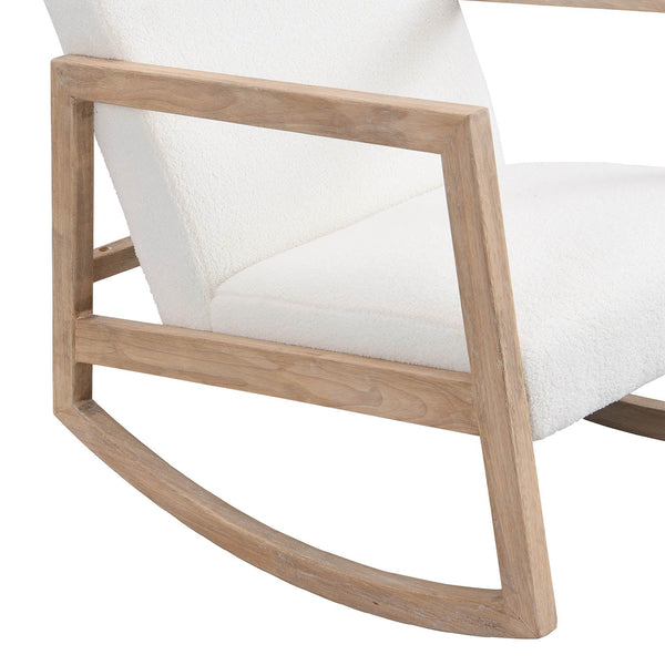 Fyne Ecru Boucle Rocker Armchair