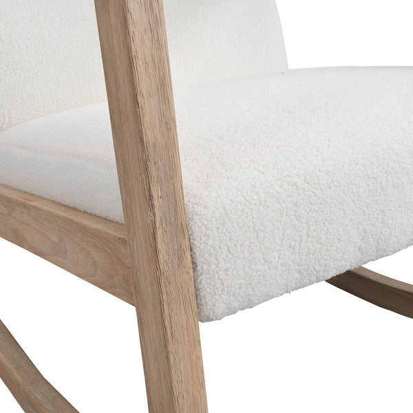 Fyne Ecru Boucle Rocker Armchair