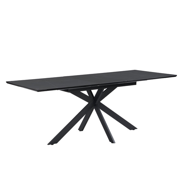 Varden Black Ceramic Extending Dining Table