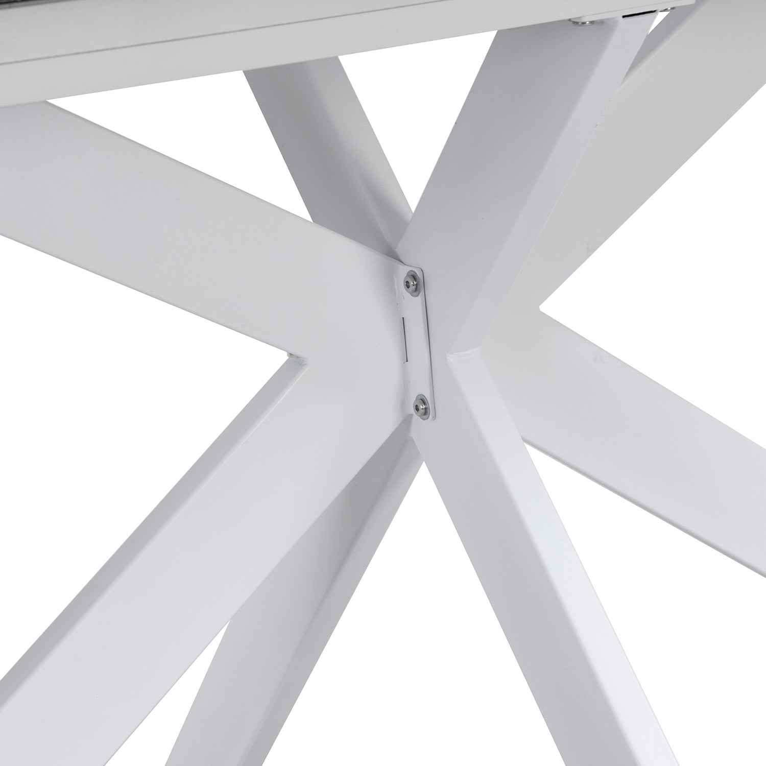 Varden White Ceramic Extending Dining Table