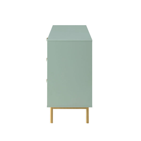 Richmond Ridged Large Sideboard, Matte Sage Green