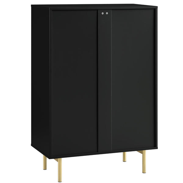 Richmond Ridged 5 Drawer Dresser, Matte Black