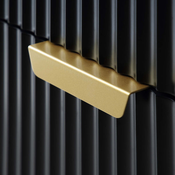 Richmond Ridged 5 Drawer Dresser, Matte Black