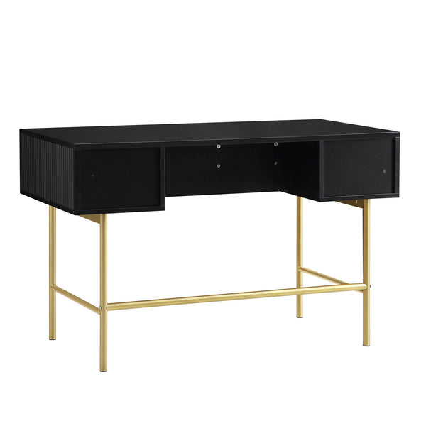Richmond Ridged Vanity Table, Matte Black