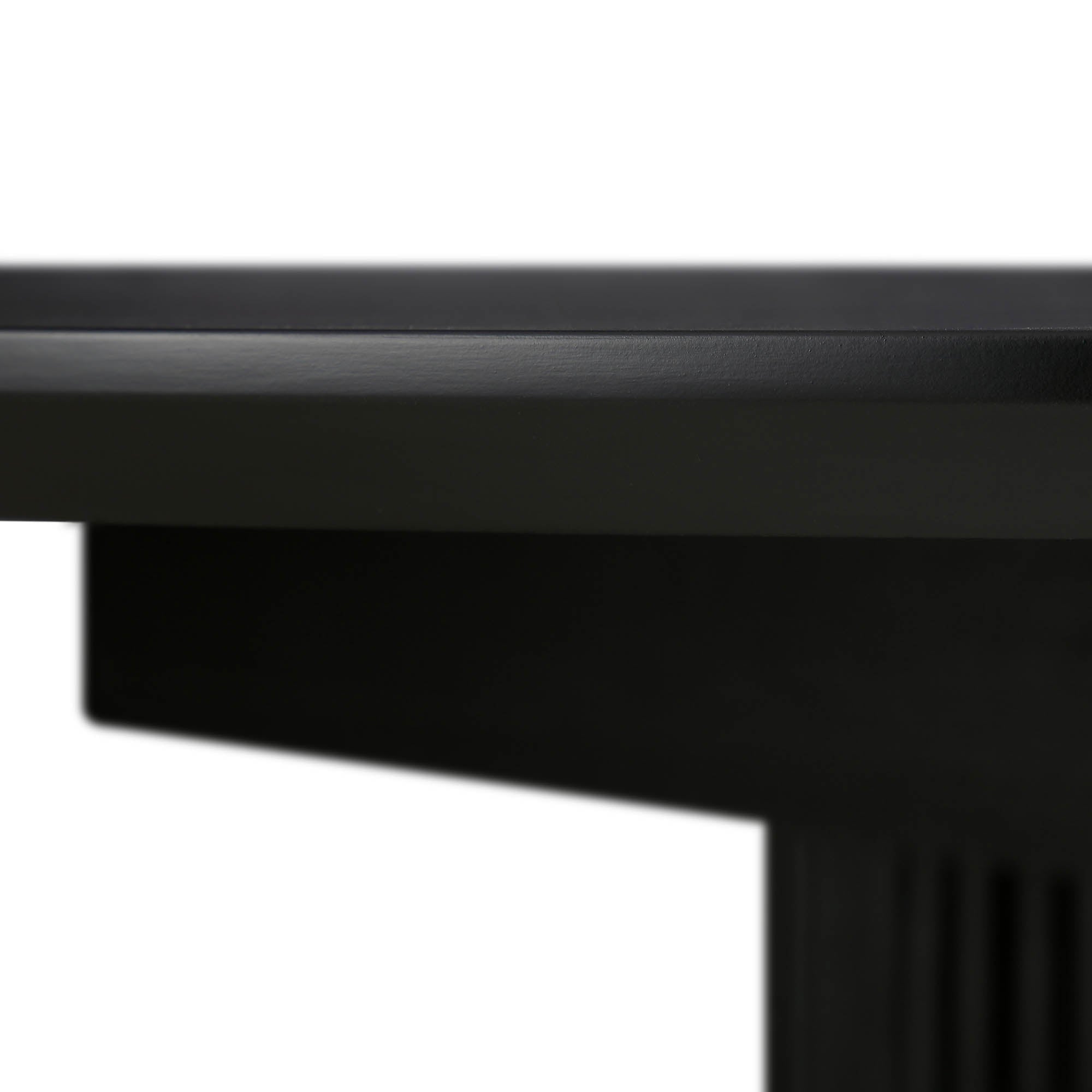 Maru Round 4-6 Seater Extending Oak Pedestal Dining Table, Black ...