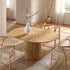 Maru Round 4-6 Seater Extending Oak Pedestal Dining Table, Oak