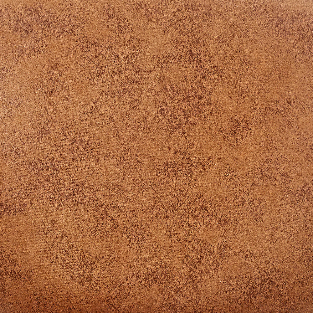 Kelmarsh Set of 2 Cognac Color Vegan Leather Upholstered Dining Chairs