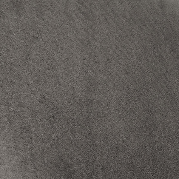 Oakley Set of 2 Dark Gray Velvet Upholstered Dining Chairs with Piping