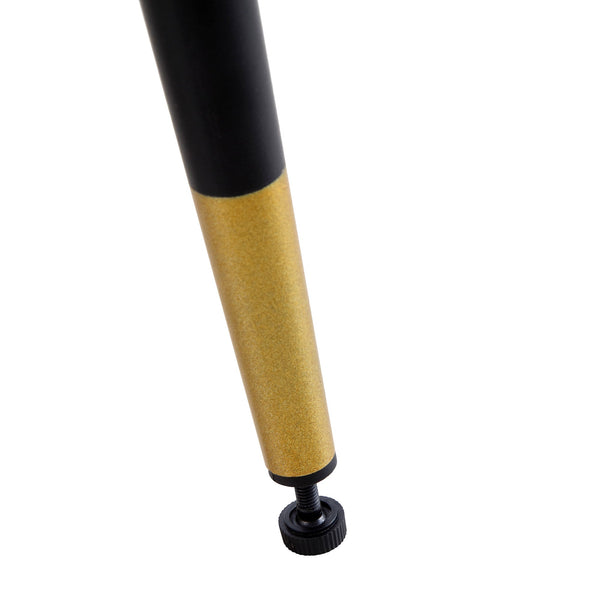 Langham Set of 2 Gray Woven Fabric Carver Dining Chairs with Fluted Back