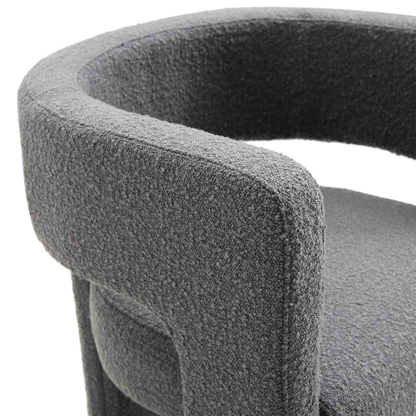 Greenwich Charcoal Boucle Dining Chair