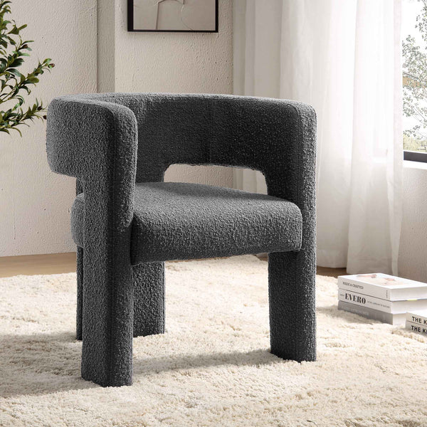 Greenwich Charcoal Boucle Dining Chair