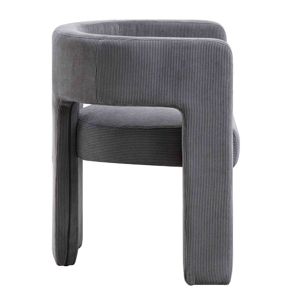 Greenwich Gray Corduroy Dining Chair