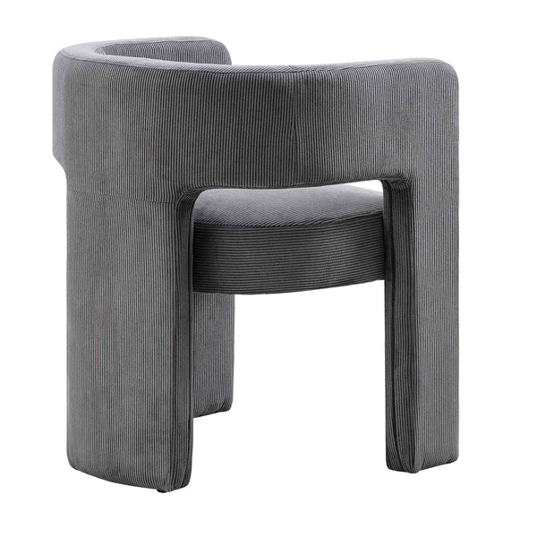 Greenwich Gray Corduroy Dining Chair