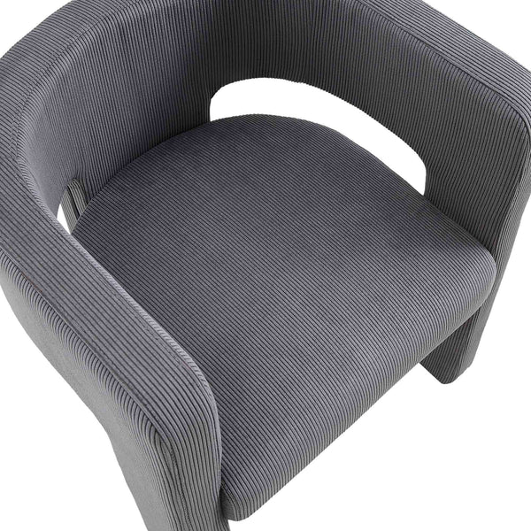 Greenwich Gray Corduroy Dining Chair